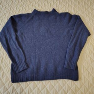 Nor' Easterly Tadition Blue  Crew Neck Sweater, 100%super Geelong Lambswool.S
